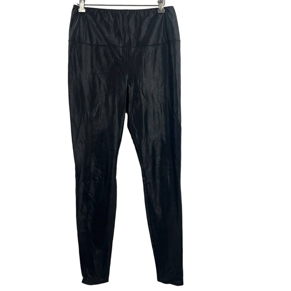 Aritzia Wilfred Free‎ Daria Vegan Leather Butter Soft Legging Size Large Black